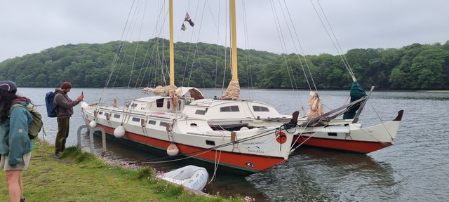 Wharram flagship catamaran ‘Spirit of Gaia’ returns to Cornwall